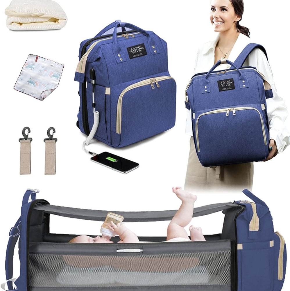 Diaper Bag Backpack, Large Baby Bag, Multi-Functional Travel Back Pack